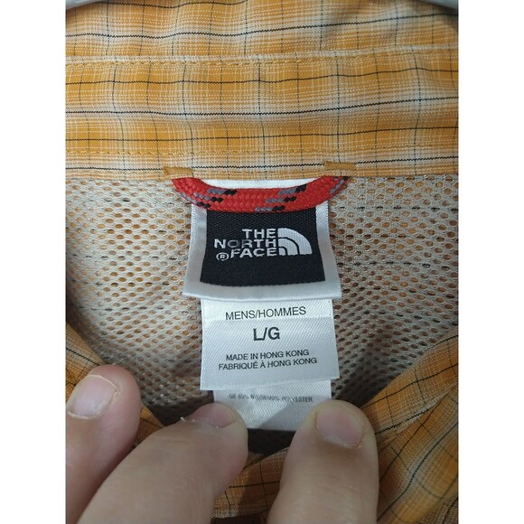 The North Face Men's L Shirt Long Sleeve Checked Plaid Collared Logo Outdoor - Picture 3 of 8